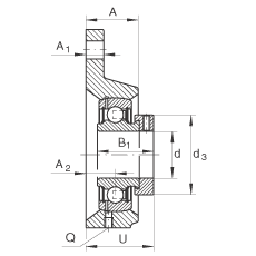 �S������Ԫ PCFTR50, ������(g��)��˨�׵ķ��m���S������Ԫ���T�F��ƫ���iȦ��P���ܷ�